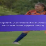 Wirtschaftliche Vorteile der FIFA Grassroots Festivals 2025: Unterstützung lokaler Unternehmen, Tourismus, Investitionen