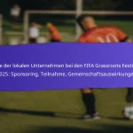 Zugänglichkeit von Veranstaltungen für behinderte Teilnehmer an den FIFA Grassroots Festivals 2025: Bestimmungen, Rückmeldungen, Verbesserungen